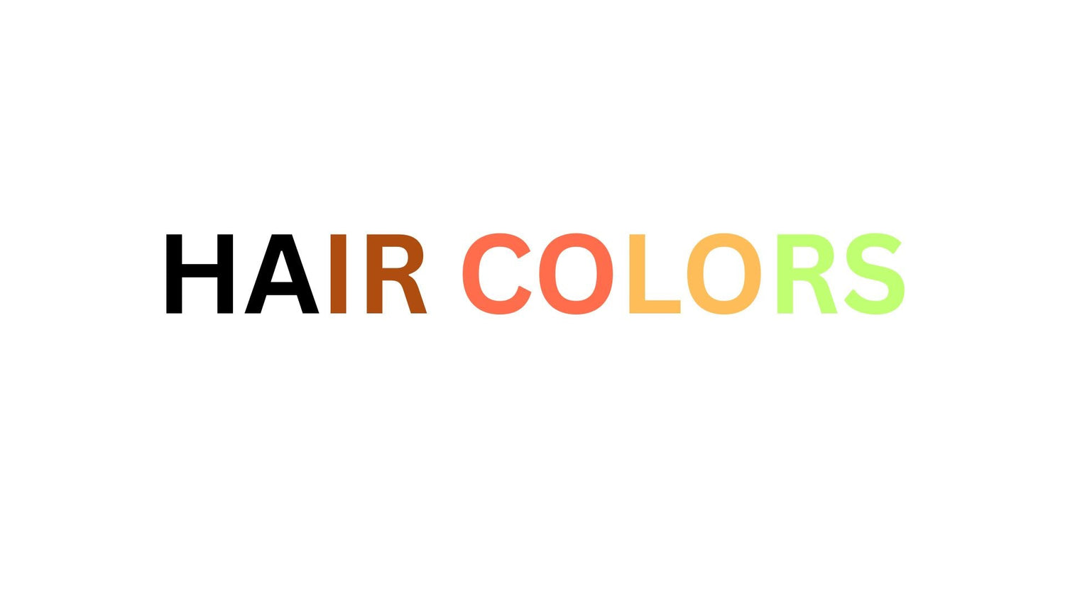 Hair Colors
